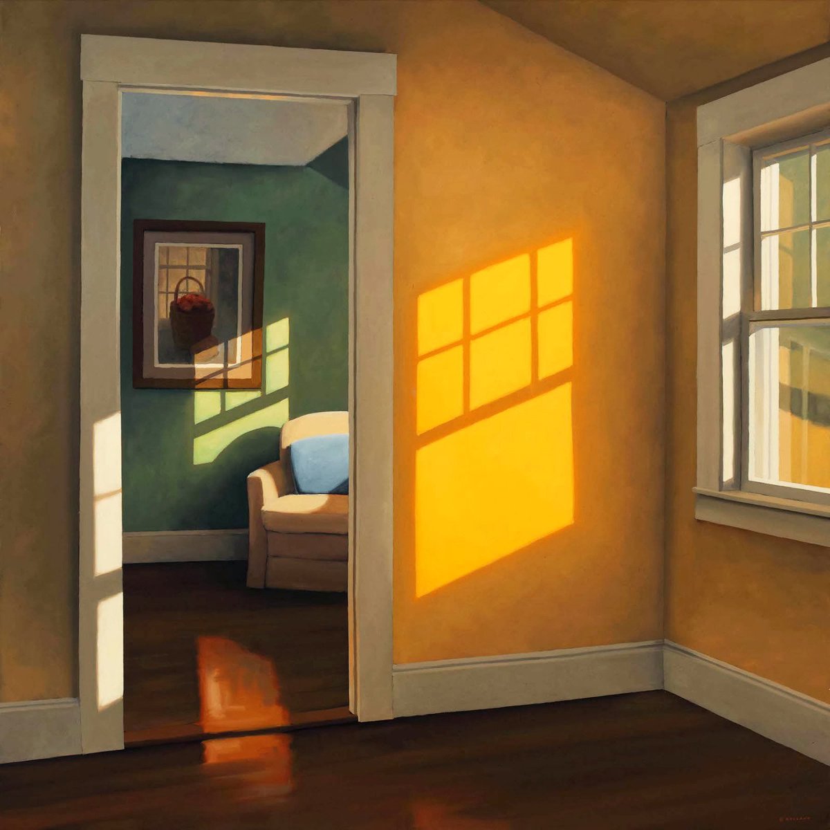 The Green Room 
Jim Holland art    #painting