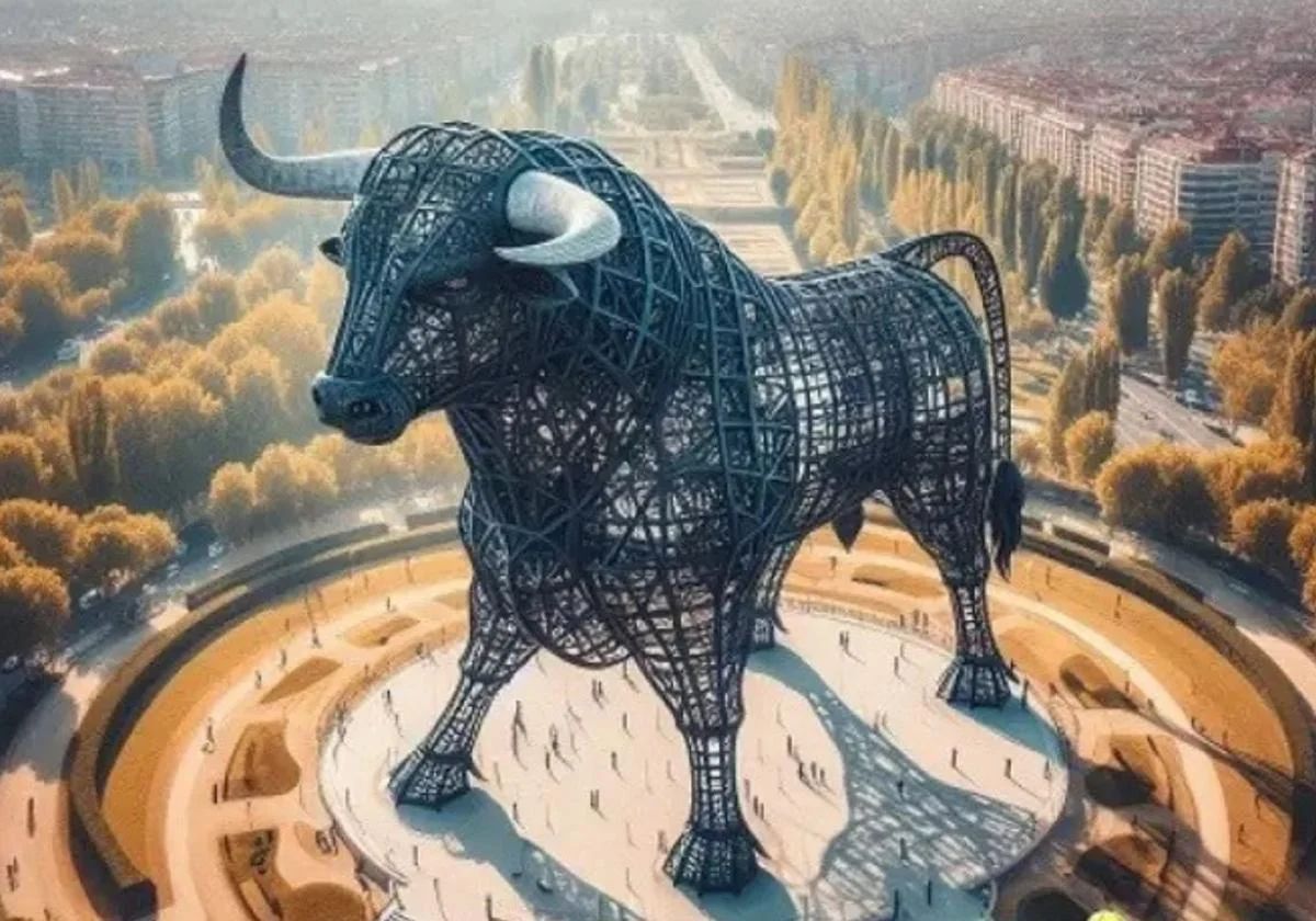 1️⃣ Un toro de 300 metros.
Tres veces la altura de la catedral de Burgos.
Casi tan alto como la Torre Eiffel.
Y pagado con tu dinero.

Abro hilo 🧵