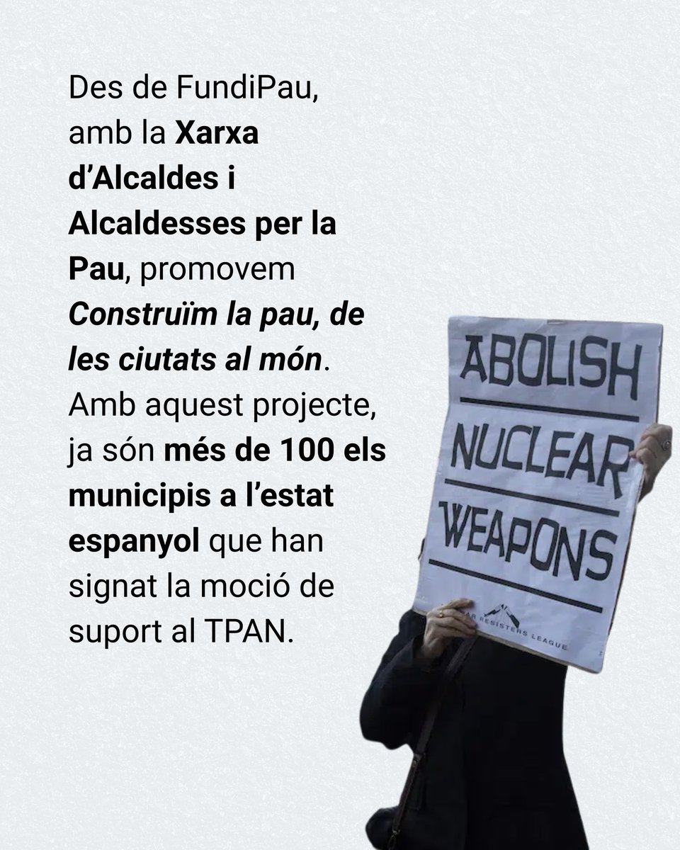 FundiPau's tweet photo. 🌍 La inversió en armament nuclear és una despesa pública i col·lectiva, com també ho és el risc i la inseguretat que fomenten. Per això, construir societats segures ha d’estar en mans de totes. https://t.co/KvueWVv7dh