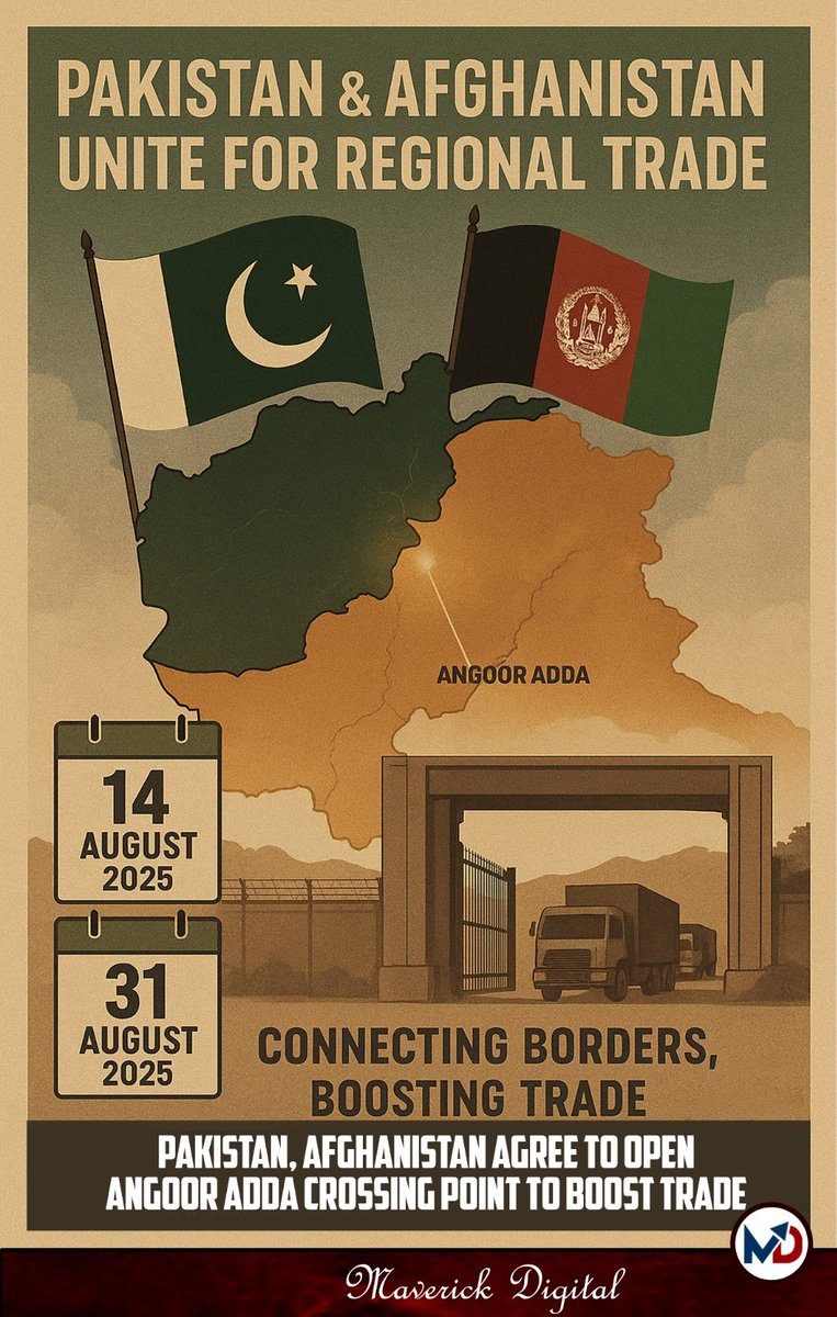 maryam_shah11's tweet image. Pakistan &amp;amp; Afghanistan join hands to boost regional trade – a step towards peace, growth and shared prosperity for both nations! 🇵🇰🤝🇦🇫
#WEURO2025 #สุรินทร์ #cambodiaopenedfirefirst
