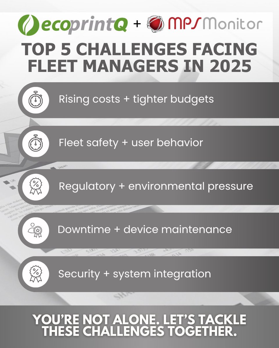 Managing a copier/MFD fleet in 2025 isn’t what it used to be. Between rising costs and rising expectations, today’s fleet managers face real pressure to perform.
If this sounds familiar, there’s a smarter way forward.
Contact your Channel Manager to talk solutions.