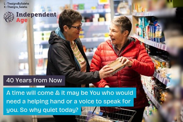 TheZignS By Saleha (@sfatima14152) on Twitter photo OMB- Create posters that encourage people to speak up for older people in financial hardship. #MakeAgeingFair
<a href="/IndependentAge/">Independent Age</a>
40 Years from Now. A time will come & it may be You who would need a helping hand or a voice to speak for you. So why quiet today?
<a href="/OneMinuteBriefs/">One Minute Briefs ⏱️</a> OMB- Create posters that encourage people to speak up for older people in financial hardship. #MakeAgeingFair
<a href="/IndependentAge/">Independent Age</a>
40 Years from Now. A time will come & it may be You who would need a helping hand or a voice to speak for you. So why quiet today?
<a href="/OneMinuteBriefs/">One Minute Briefs ⏱️</a>