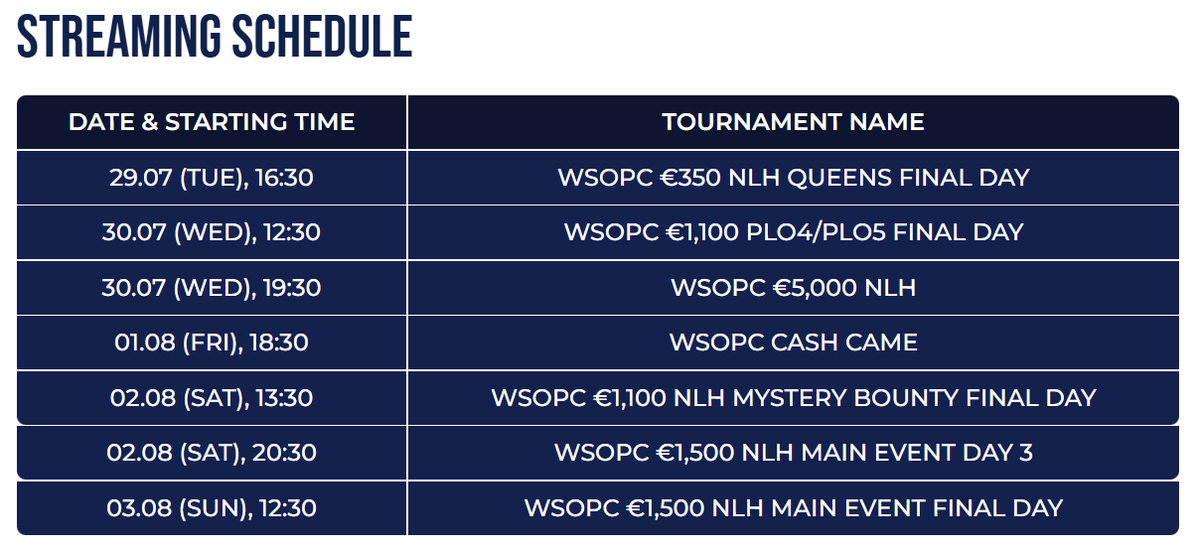 WSOP - World Series of Poker tweet media