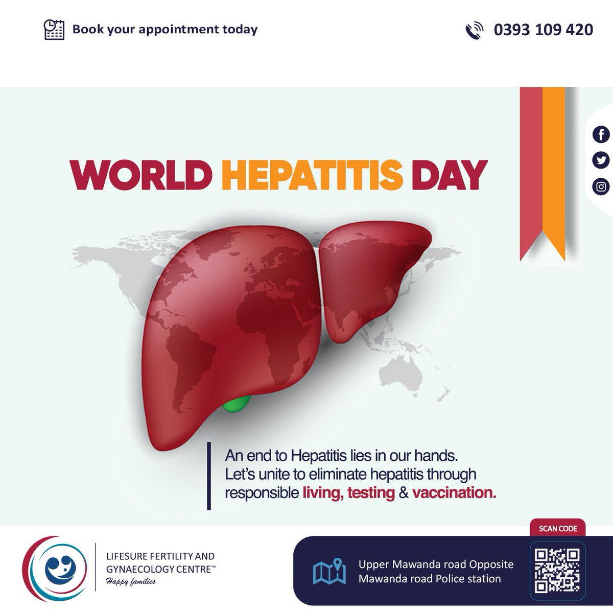 LifesureC's tweet image. This World Hepatitis Day, remember: the power to end hepatitis is in our hands. Through informed choices, regular testing, and timely vaccination, we can protect ourselves and our communities.
Let’s come together to eliminate hepatitis for good.
#WorldHepatitisDay