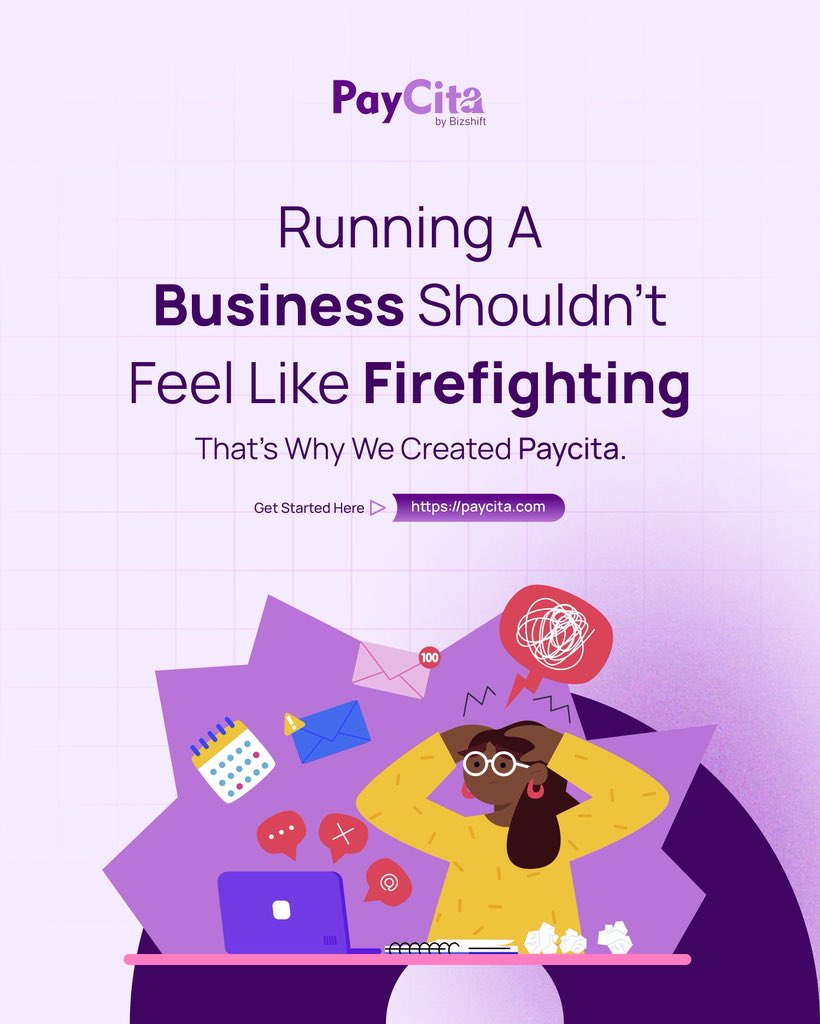 paycitaltd's tweet image. Ever feel like “Chief Firefighter” instead of CEO?
Breathe easy, boss, PAYCITA got your back and handles the chaos!
#Fintech #StartupLife #BusinessAutomation #SMEs #Entrepreneurs #BusinessGrowth #DigitalPayments #TechInnovation #paycita