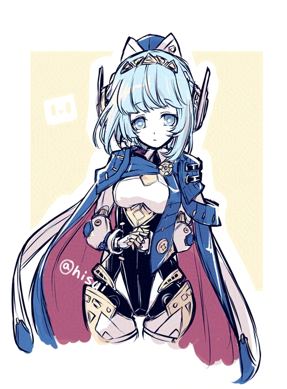 hisui_st's tweet image. 落書きイネファちゃん