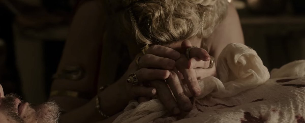fredhechinger's tweet image. Probably an unpopular opinion but I wish we’d seen more of Acacius and Lucilla in Gladiator II 😭 it’s clear that they had a loving relationship and actually cared for each other, and Pedro Pascal and Connie Nielsen had great chemistry together 😔