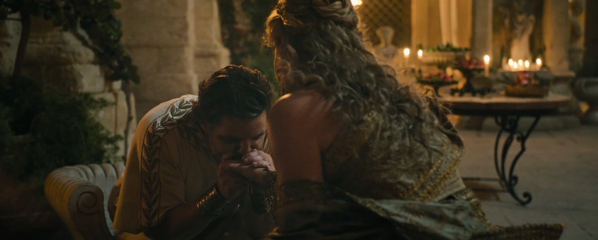 fredhechinger's tweet image. Probably an unpopular opinion but I wish we’d seen more of Acacius and Lucilla in Gladiator II 😭 it’s clear that they had a loving relationship and actually cared for each other, and Pedro Pascal and Connie Nielsen had great chemistry together 😔