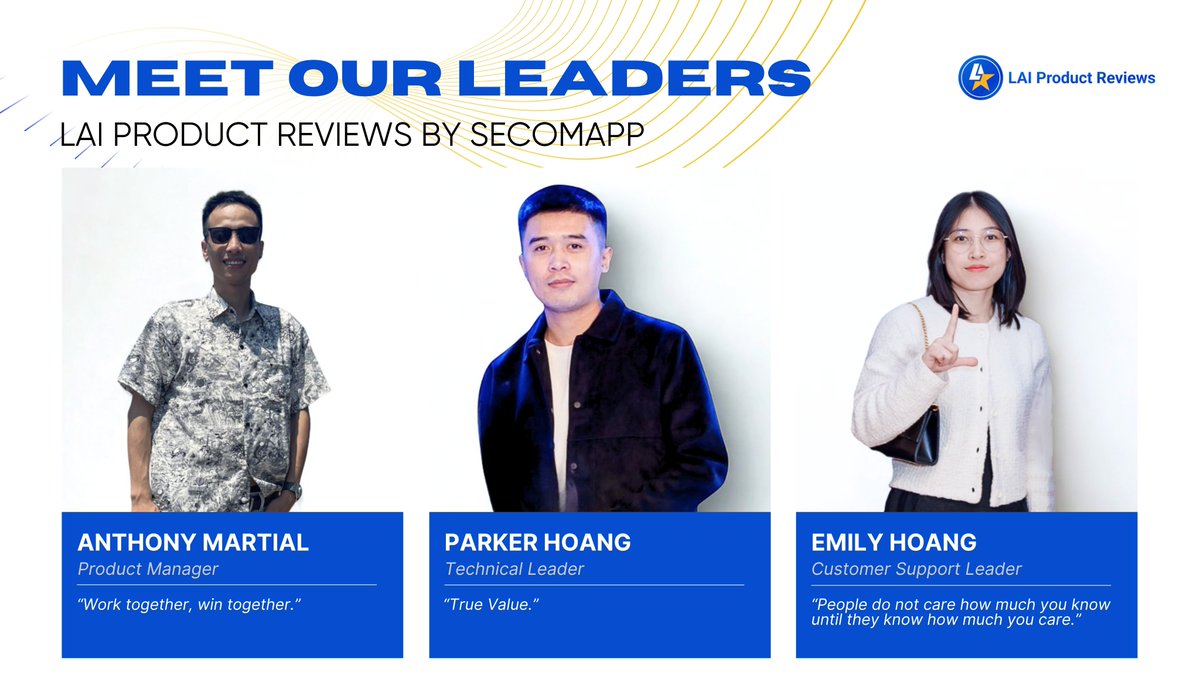 secomapp's tweet image. At 𝐋𝐀𝐈 𝐏𝐫𝐨𝐝𝐮𝐜𝐭 𝐑𝐞𝐯𝐢𝐞𝐰𝐬, our success is driven by passionate people. 🚀 

Meet the leaders behind the scenes who are shaping strategy, supporting users &amp;amp; pushing innovation every day! 💙

#MeetOurLeaders #LAIProductReviews #ShopifyApps #Secomapp
