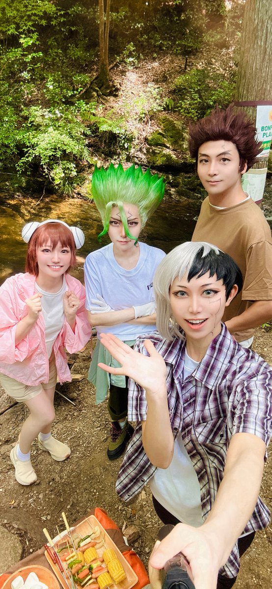 chocosukiiii's tweet image. 昨日の余韻!たいゆずせんげでBBQと通常してきた!ロケ地が普通に涼しい脅威!
雲雀さんも弾丸で撮影に来てくれるなど…あまりにも幸せ空間でした…写真最高なので楽しみ!✨️
