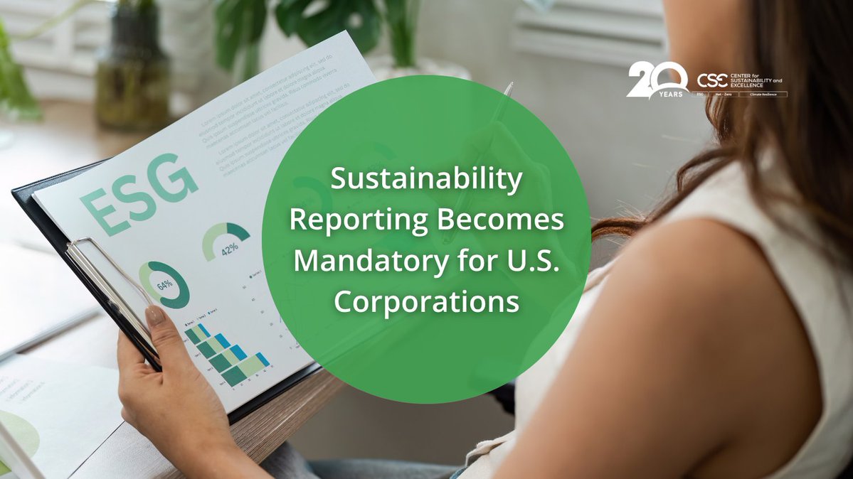 📢 Sustainability reporting is becoming mandatory in the U.S.
Are you ready to lead?

🎓 Join CSE’s USA Practitioner Program – Cohort 3:
👉 cse-net.org/trainings/usa-…

#CSE #SustainabilityTraining #ClimateDisclosure #USRegulations #LeadershipForChange