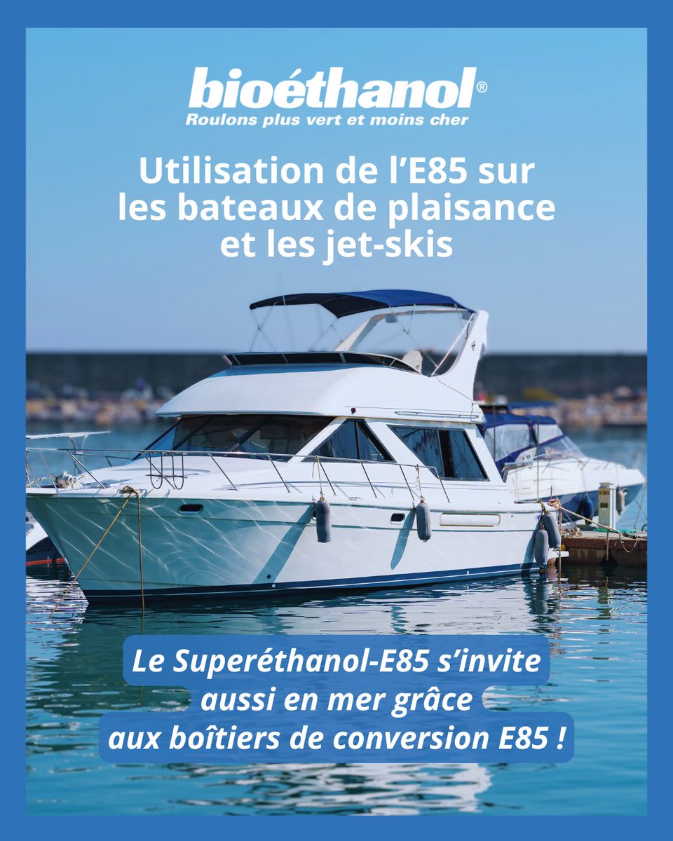 🚤🌿 Le Superéthanol-E85 s’invite aussi en mer grâce aux boîtiers de conversion E85 !

Bateaux de plaisance et jet-skis peuvent désormais naviguer au Superéthanol-E85, un carburant économique et écologique, grâce aux boîtiers de conversion E85. 🌊

✅ Jusqu’à -50 % d’émissions de