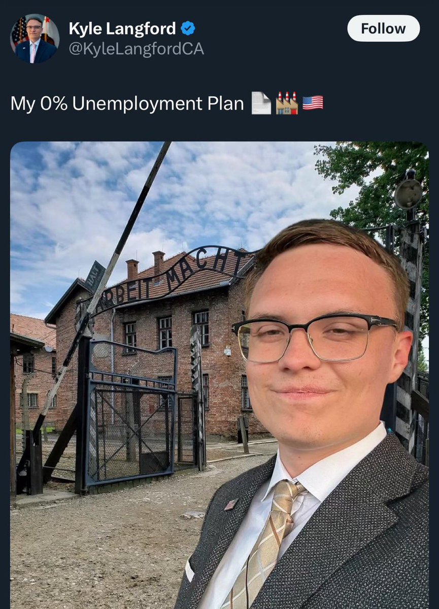 Thomas Taistra (@thomas_taistra) on Twitter photo This is a real tweet from MAGA Republican Kyle Langford <a href="/KyleLangfordCA/">Kyle Langford</a> who is running for Governor of California.
But please, whatever you do, do not call MAGA Republicans like Kyle “Nazis” as that really hurts their feelings. This is a real tweet from MAGA Republican Kyle Langford <a href="/KyleLangfordCA/">Kyle Langford</a> who is running for Governor of California.
But please, whatever you do, do not call MAGA Republicans like Kyle “Nazis” as that really hurts their feelings.