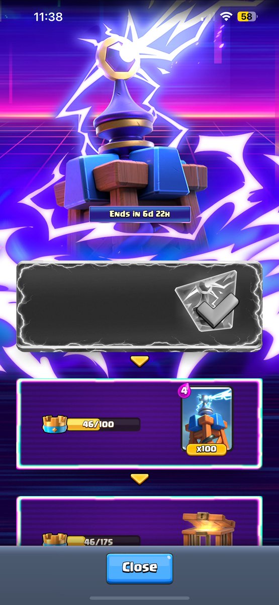 Open Clash Royale and Go claim your evo Tesla