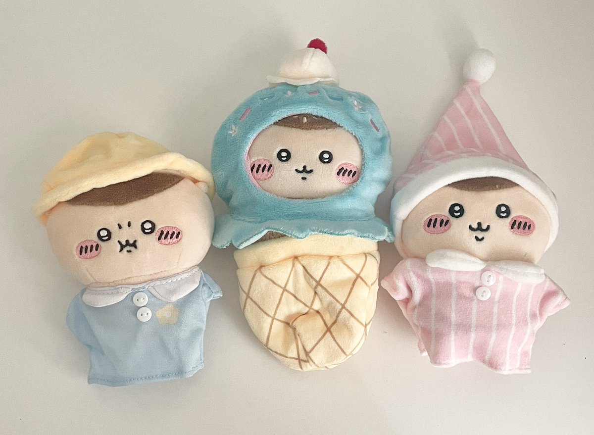 chux2x2's tweet image. 쿠리들 다이소인형옷 입햐줬는데, 너무찰떡😄😄