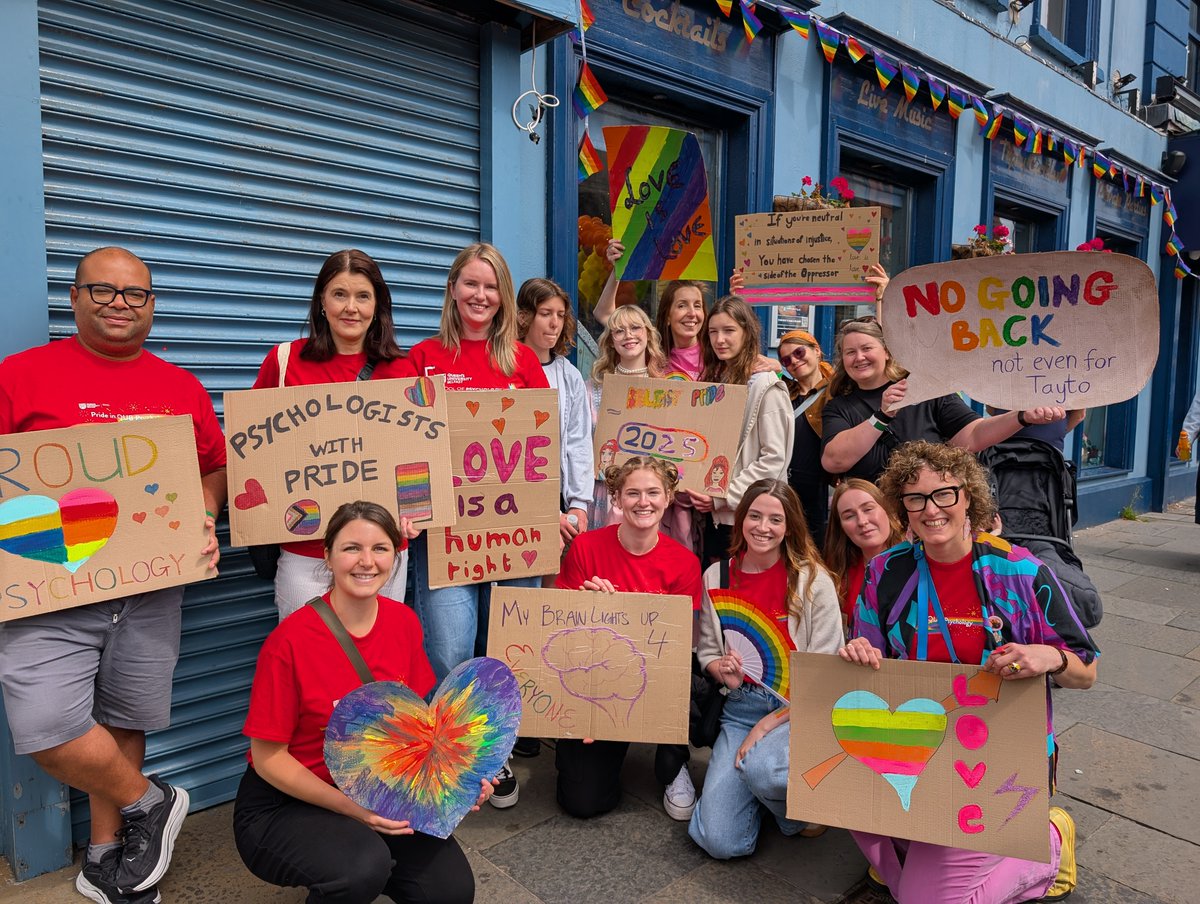 QUB - School of Psychology (@qubpsych) on Twitter photo <a href="/QUBPsych/">QUB - School of Psychology</a> staff and students were once again delighted to join <a href="/QUBelfast/">Queen's University Belfast 🎓</a> at #BelfastPride this weekend.
We were proud to join our LGBTQIA+ community, as we celebrate diversity, amplify voices, and march for equality. 🏳️🌈🏳️⚧️ <a href="/QUBPsych/">QUB - School of Psychology</a> staff and students were once again delighted to join <a href="/QUBelfast/">Queen's University Belfast 🎓</a> at #BelfastPride this weekend.
We were proud to join our LGBTQIA+ community, as we celebrate diversity, amplify voices, and march for equality. 🏳️🌈🏳️⚧️