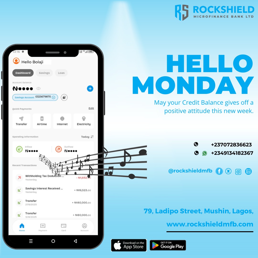 rockshieldmfb's tweet photo. Match your productivity with a motivated desire for excellency. Have a productive week ahead.
https://t.co/07GDfKpPkr
#rockshieldmfb https://t.co/8y0A7TYDtK