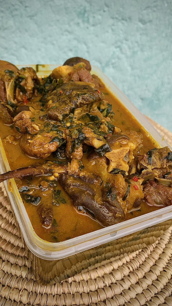 TheKonstans's tweet image. Another ofe akwu order💃💃

Ofe akwu and Afang soup are dragging best seller in my kitchen o😂😂

Place your orders now!

📍: Abuja
CC: @food_convo