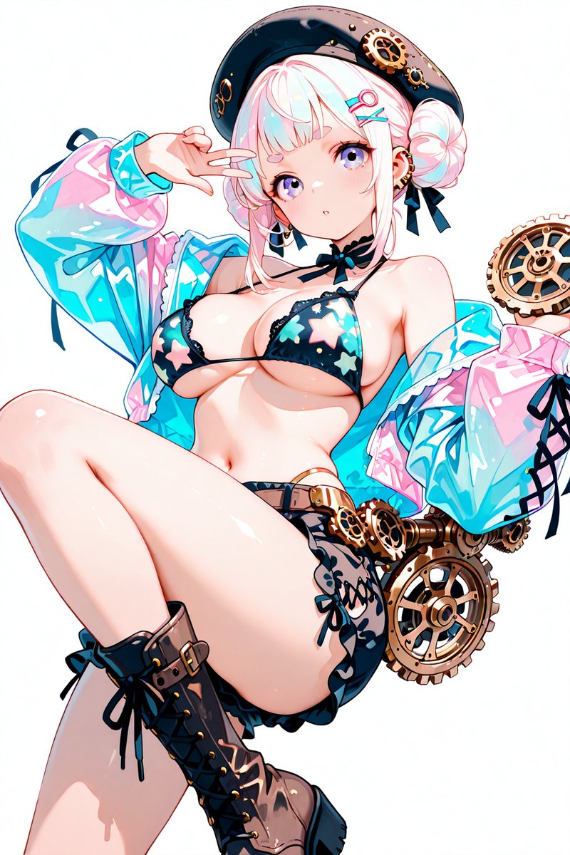 muimuityan_ai's tweet image. スチームパンク感と透明感とビキニ!!
Steampunk feel, transparency and bikinis!!