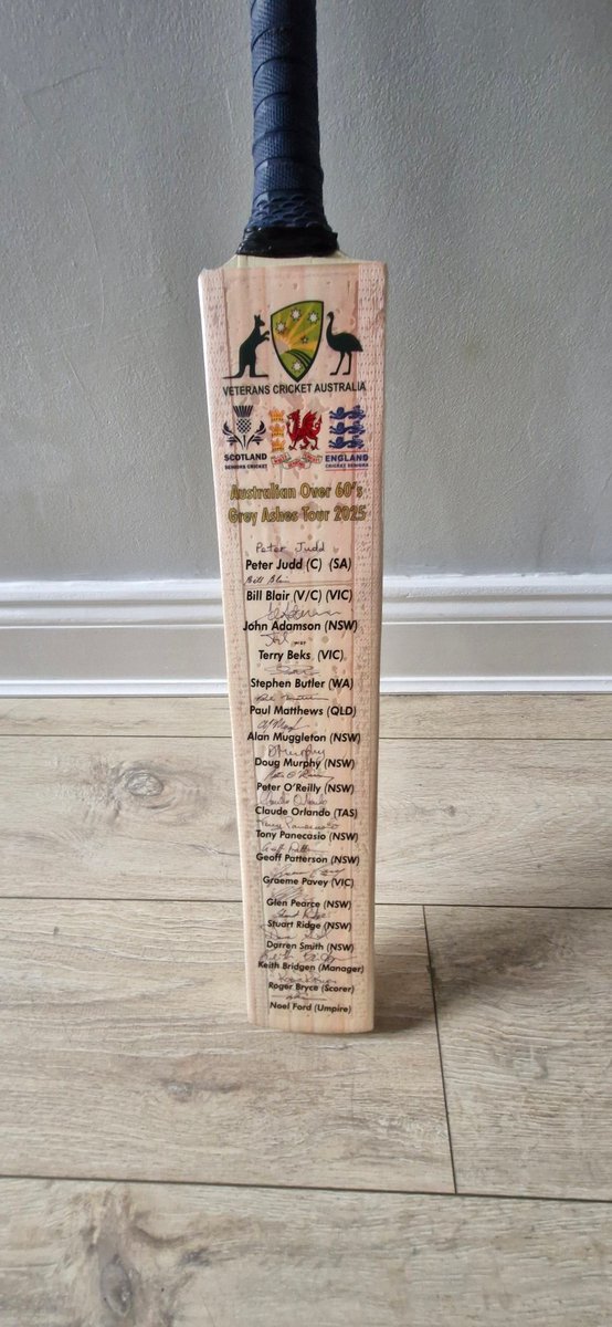Rash Mahmood (@mahmood_rash) on Twitter photo Wonderful gesture by Australia Over 60 Cricket team to present myself and my wife with this signed bat. Thank you so much. Looking forward to travelling to Gibraltar this weekend, commentating on ECS Gibraltar 2025 @englandover60s <a href="/EuropeanCricket/">European Cricket</a> Wonderful gesture by Australia Over 60 Cricket team to present myself and my wife with this signed bat. Thank you so much. Looking forward to travelling to Gibraltar this weekend, commentating on ECS Gibraltar 2025 @englandover60s <a href="/EuropeanCricket/">European Cricket</a>
