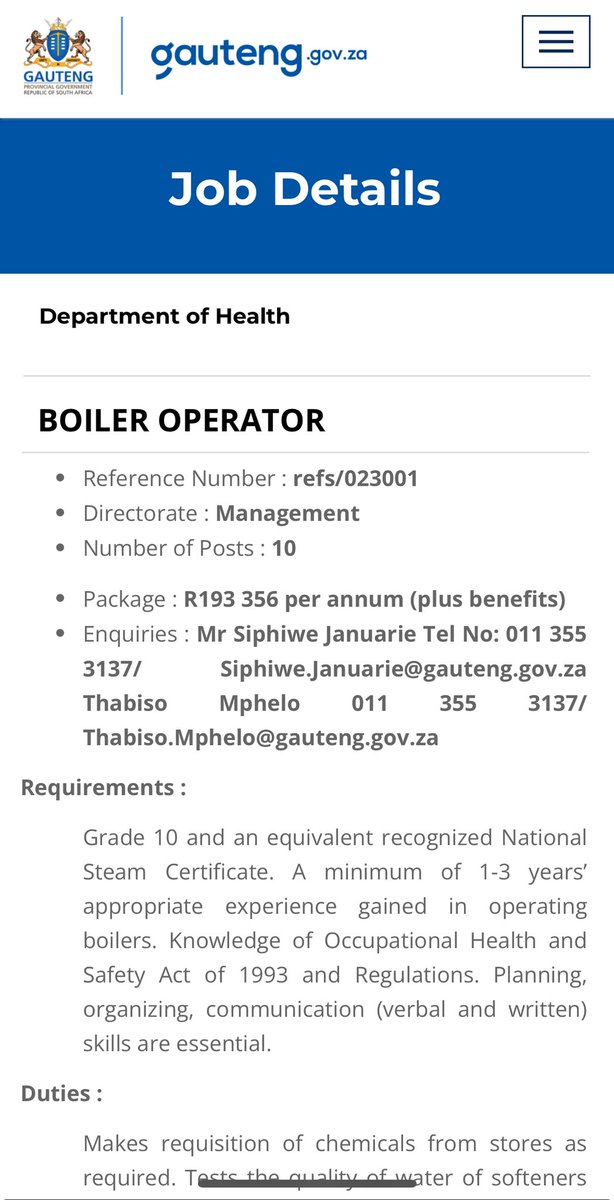 We Are Hiring!

To apply for the position of your choice, please visit: jobs.gauteng.gov.za.

#GrowingGautengTogether
#GovernmentJobs