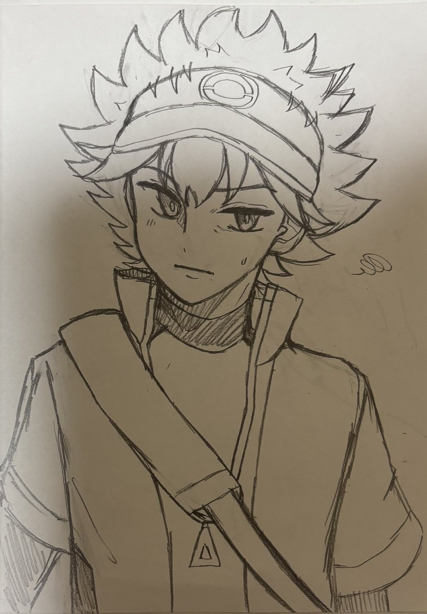 zkpkmn0's tweet image. ﾀｲﾑﾗﾌﾟｽ
下書きはアナログ派なので
線画は参考になるか分からないです💦