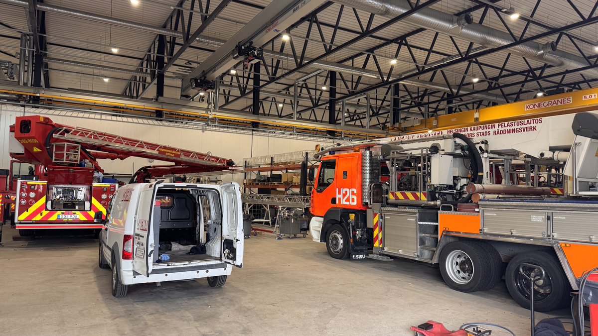 VemaLift's tweet photo. Summer at Vema Lift: Service in Full Swing

Even during the summer holidays, Vema Lift's service team remains busy, ensuring our customers' annual maintenance and support needs are met without compromise.

#nofireoutofreach #rescue #vemalift #aerialplatforms #finland https://t.co/I8TNX0zqbd