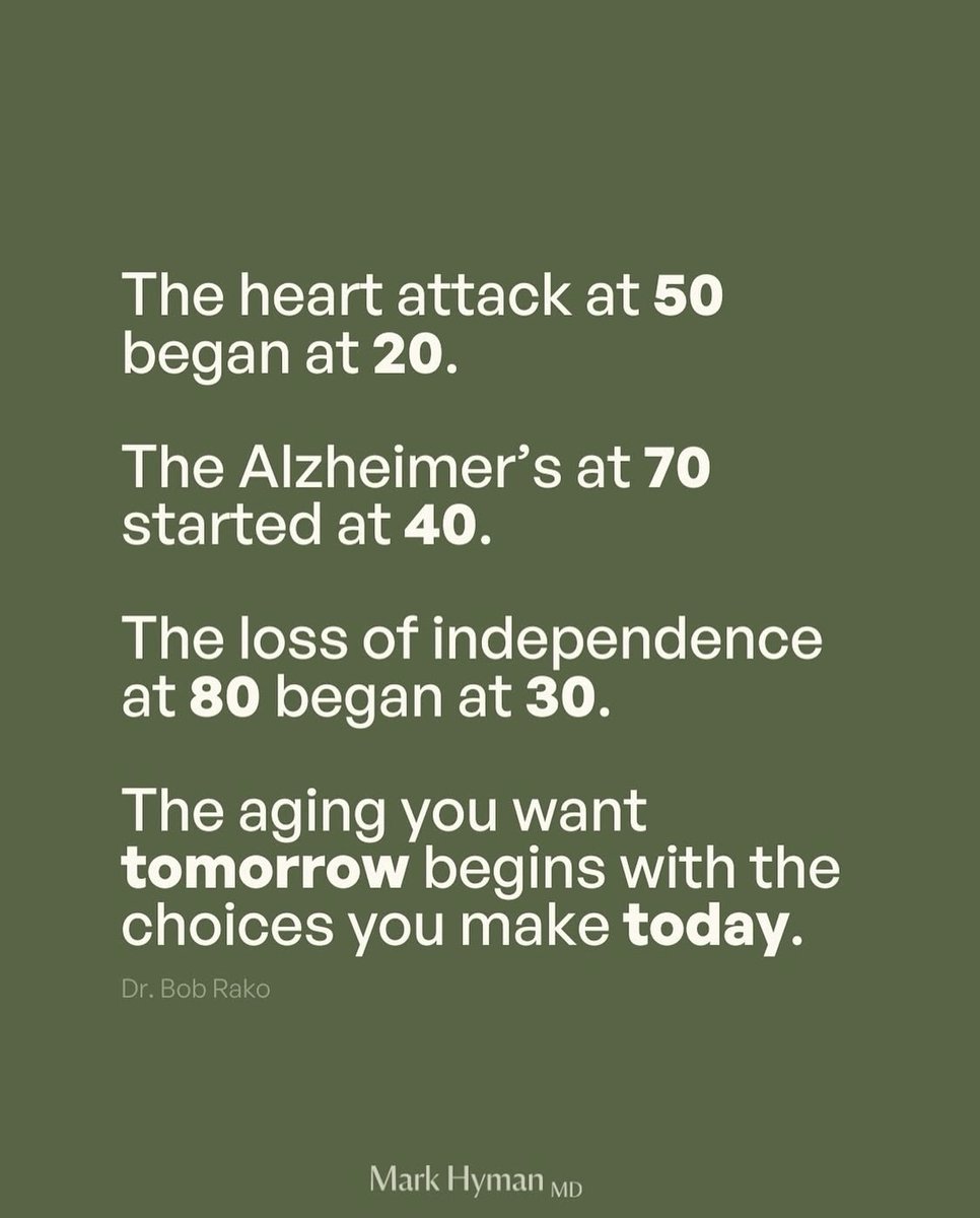 cathkruppa's tweet photo. Every meal, every workout, every night's sleep is building the future you. What you do now, in your 20s, 30s and even 50s, shapes the health you'll experience in the decades to come.⁠
⁠. . .⁠
#nutrition #adviceforeating #dietitian https://t.co/MMgUnzRfsS
