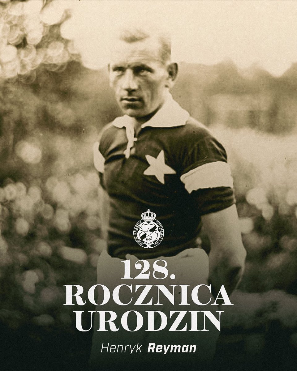 128 lat temu urodził się Henryk Reyman - wielki autorytet dla każdego pokolenia, które teraz występuje z Białą Gwiazdą na piersi ⭐️ Pamiętamy, Legendo!