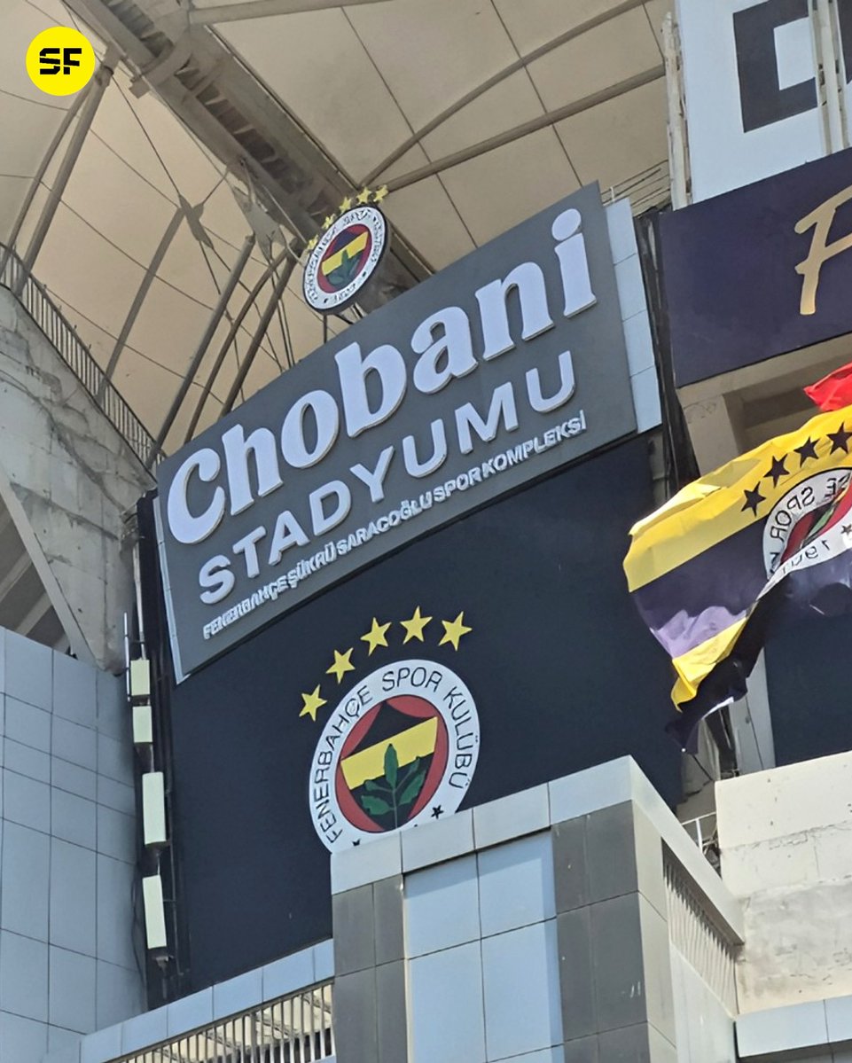 Fenerbahçe Stadı’nın tabelası, ‘Chobani Stadyumu’ olarak değiştirildi. 📸
