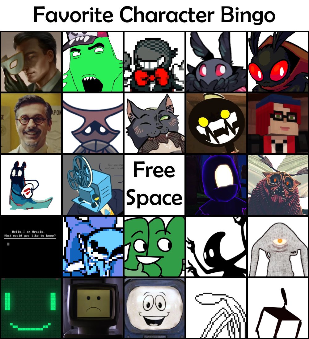 CloverUwU3's tweet image. Play my bingo