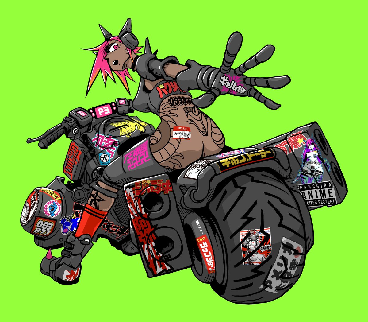 093877jp's tweet image. #このタグを見た人はラフ画とその完成絵を見せる