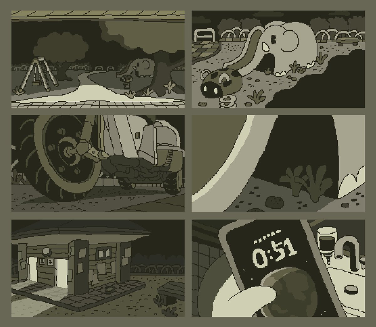 🛝MY NEW GAME!🛝

「きっと彼女はモンテロッソのピンクの壁へ」

［所要時間  5-10分］

静まり返った深夜の公園を、あなたは歩く。
見慣れたようで、どこか違う風景。
鏡の中の自分が、黙ってこちらを見つめている。

音あり推奨です。

novelgame.jp/games/show/119…