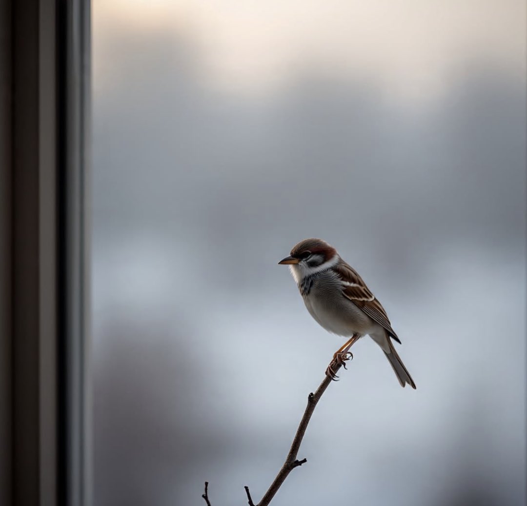 Dr.Naveed Ahamed 2.0 (@drnaveedahamed1) on Twitter photo Small wings stir
pale morning air,
a #sparrow lands, alone.
•
•
I watch you through the quiet glass.
•
•
Heart stills.
You once said
love was like this,
a bird that only rests
when it forgets it's meant to fly.
•••
#vss365 #Sparrow
<a href="/jamilynewriter/">Jami Lyne ~ #vss365 host July 16-July 31</a> Small wings stir
pale morning air,
a #sparrow lands, alone.
•
•
I watch you through the quiet glass.
•
•
Heart stills.
You once said
love was like this,
a bird that only rests
when it forgets it's meant to fly.
•••
#vss365 #Sparrow
<a href="/jamilynewriter/">Jami Lyne ~ #vss365 host July 16-July 31</a>