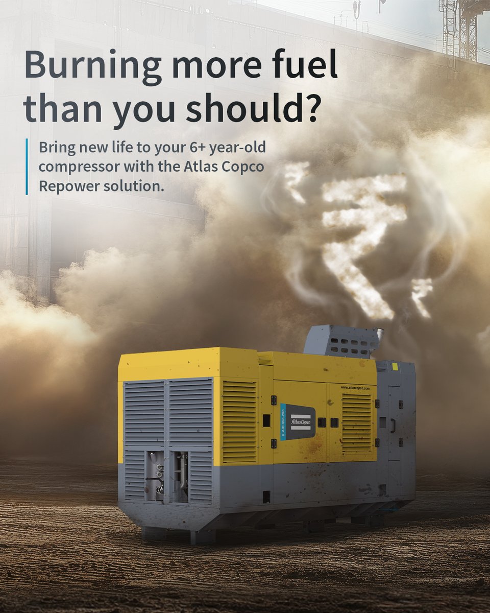Even after 6+ yrs, your trusted compressor has more to give.
Repower it with Atlas Copco—restore performance, fuel efficiency &amp; reliability with expert care.
✅ 1-yr warranty
✅ Genuine parts
bit.ly/4ecJ97s

#AtlasCopcoIndia #Repower #Compressor