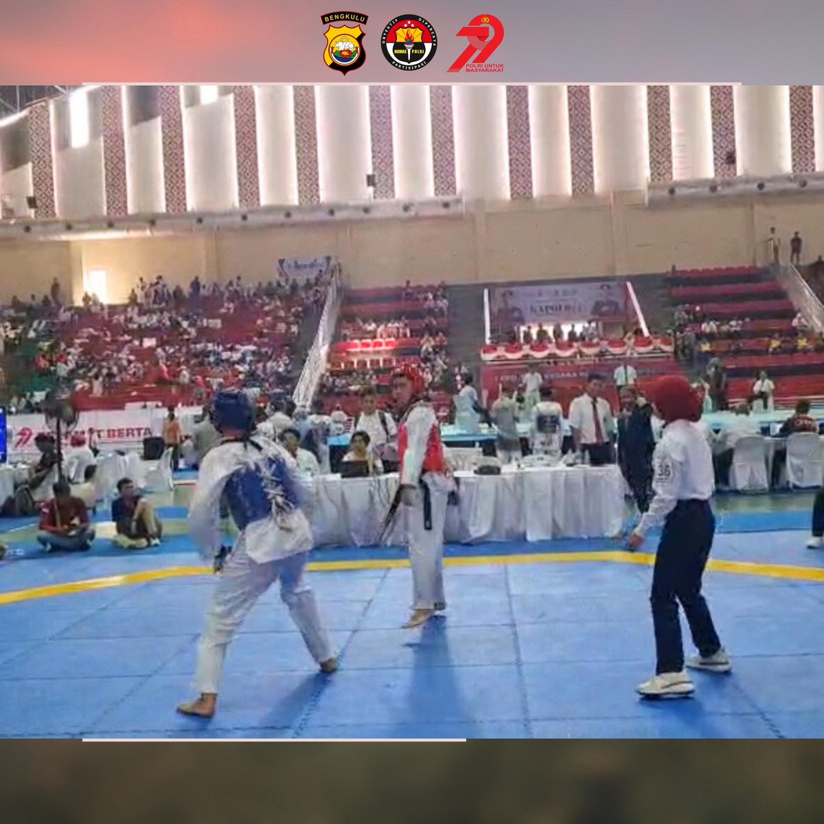 Polda Bengkulu kembali menorehkan prestasi membanggakan di tingkat nasional, tim atlet Taekwondo Polda Bengkulu berhasil meraih total 12 medali, terdiri dari 6 medali emas, 5 medali perak, dan 1 medali perunggu, dari berbagai kategori yang dipertandingkan.