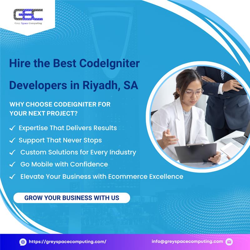 CGreyspace's tweet image. Hire the Best CodeIgniter Developers in Riyadh, SA!
Our expert CodeIgniter developers in Riyadh bring robust PHP solutions tailored to your business needs.
Learn More : greyspacecomputing.com/hire-the-best-…...
#CodeIgniterDevelopers #RiyadhTechTalent #WebDevelopment #HireDevelopers