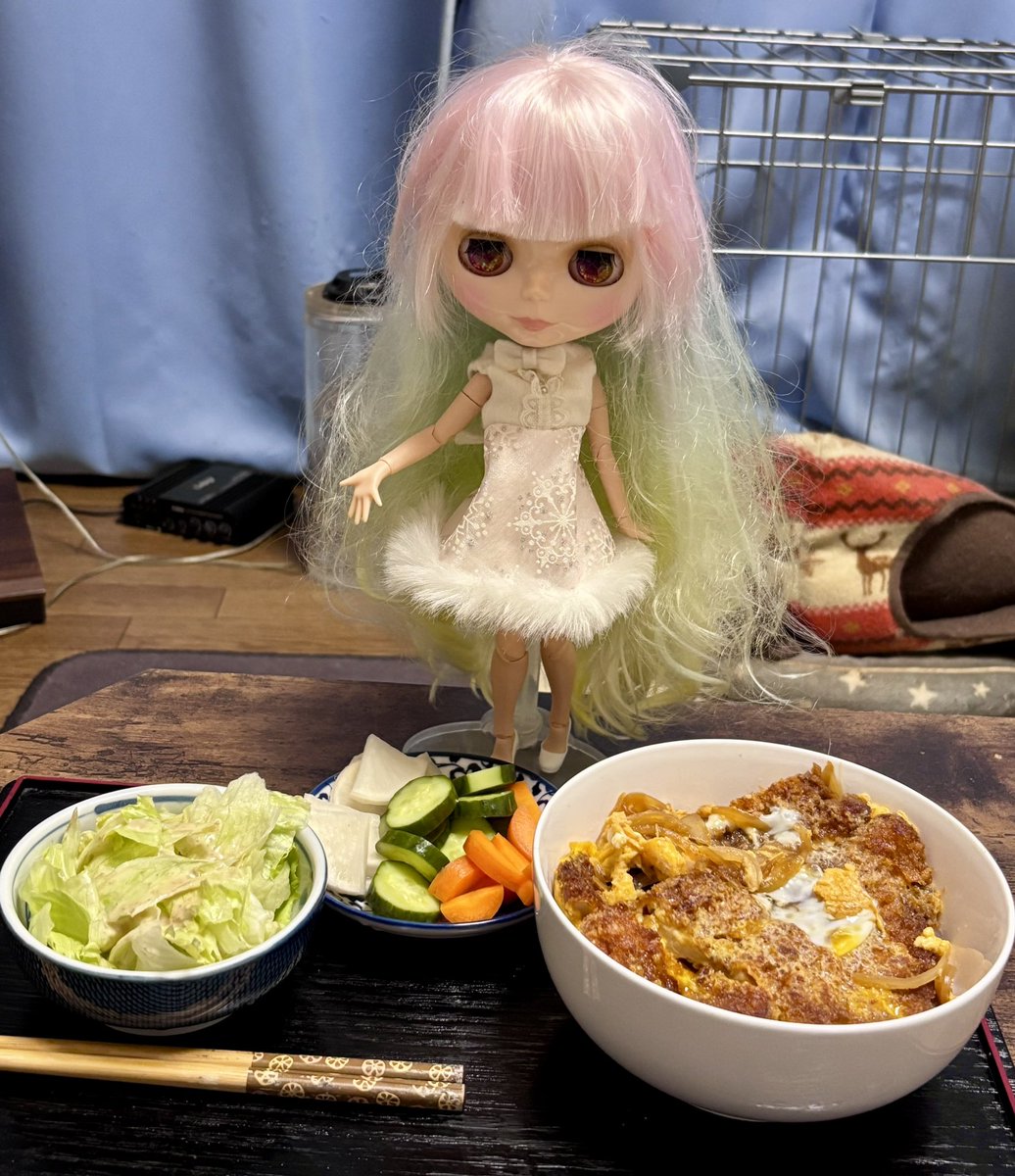scc666jp's tweet image. 晩御飯はカツ丼でーす。
