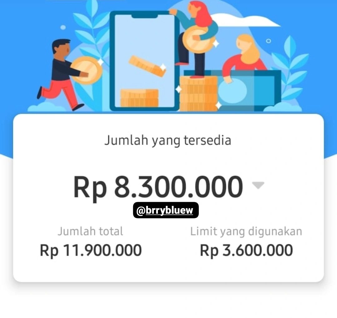 brrybluew's tweet photo. Udah mau jatuh tempo spinjam, kredivo, gopaylater, akulaku, easycash, adakami?

Jgn sampe telat bayar bahkan galbay aplikasi legal loh🥺 Lebih baik joki aplikasi aman tanpa dibayar buat bayar tagihan legal, yuk boleh cek testi @brrybluew😍

#jokipinjol #jokigalbay #zonauang #joki https://t.co/iZMDFGZFze