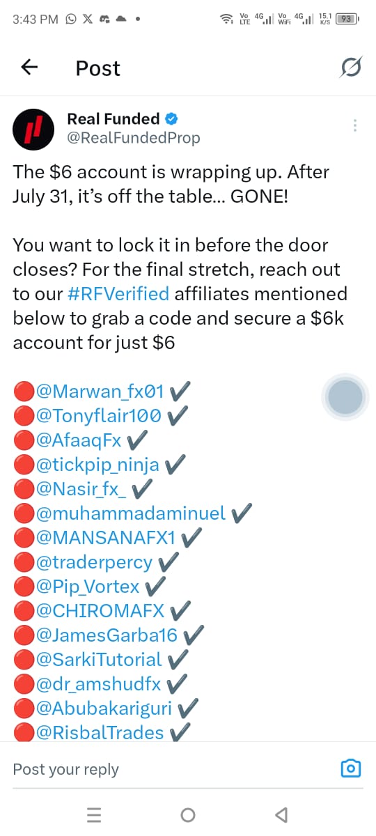 AfaaqFx's tweet image. Hurry up and buy yoir account before offer ends on 31 July.
app.realfunded.com/createWelcomeC…