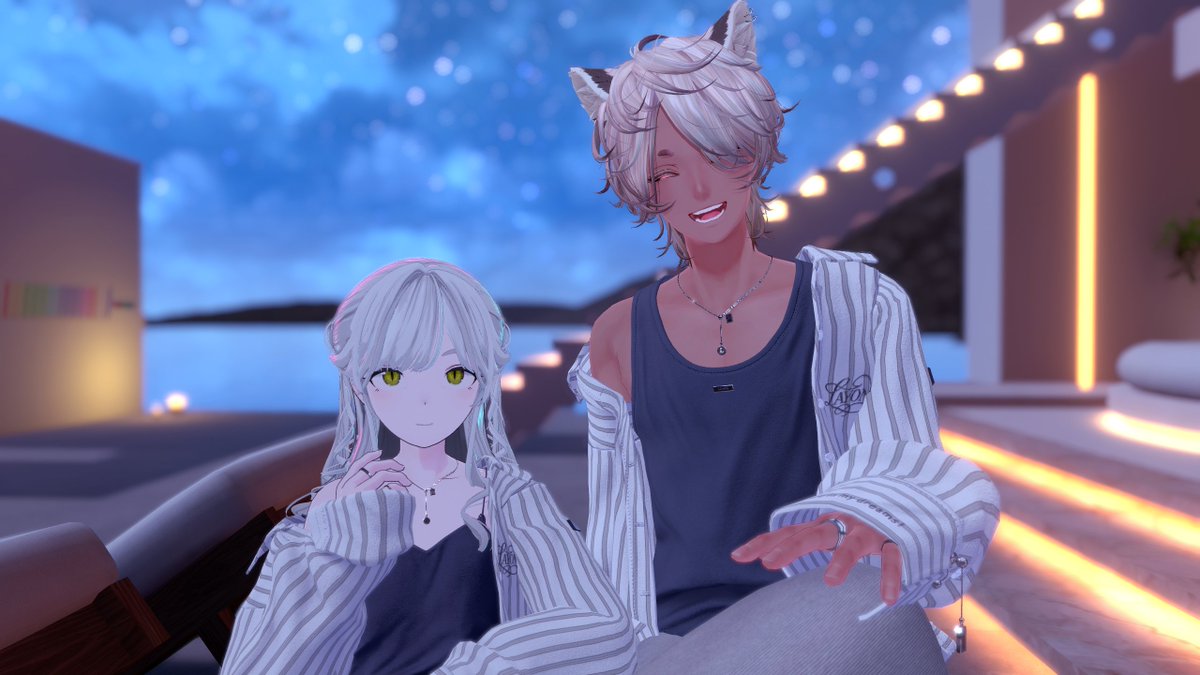 Paraboco's tweet image. アベック風味のペアルックです
