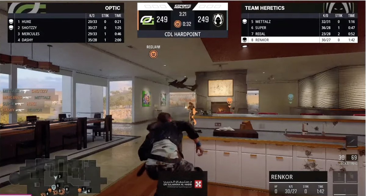 bo0koh's tweet photo. Optic have control of hill for a fraction of a second while its tied 249-249, but not long enough to get the tick. https://t.co/I3uWhP5kqM