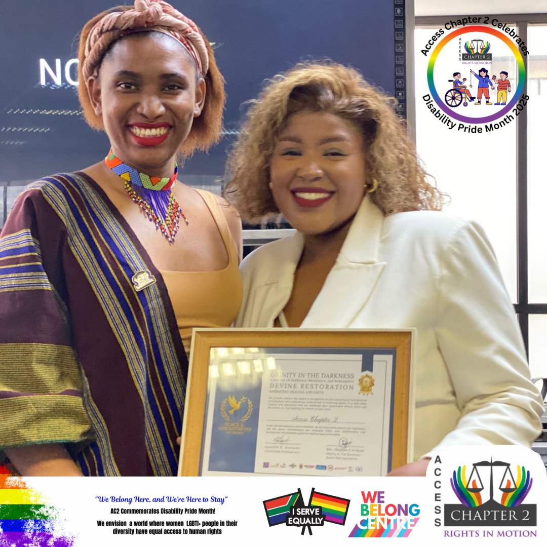 Access Chapter 2 has received the Peace and Humanitarian Aid Award 2025 🎉
We’re proud to be recognised for our work advancing human rights, restoring dignity &amp; uplifting marginalized communities.
#AccessChapter2 #PeaceAward2025 #HumanRights #SocialJustice #WeServeEqually