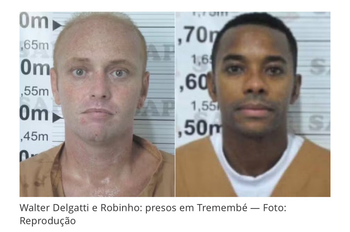 roberta_bastoss's tweet image. Isso seria uma verdadeira distopia brasileira: o hacker condenado por invadir sistemas da Justiça e o ex-jogador condenado por estupro se unindo para abrir uma casa de apostas.
Walter Delgatti e Robinho, presos juntos em Tremembé, querem transformar a cela em incubadora de…