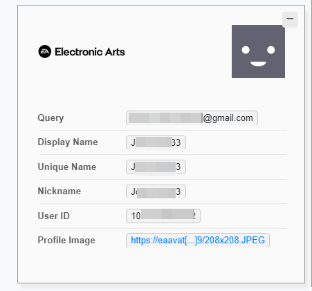 New Email Module : Electronic Arts (EA)
Should work with any email, no matter if they enabled discoverability.
EA has over 700 millions users, it's a substantial user base to pull information from.
As always refresh cache for it to appear :)
osint.lolarchiver.com