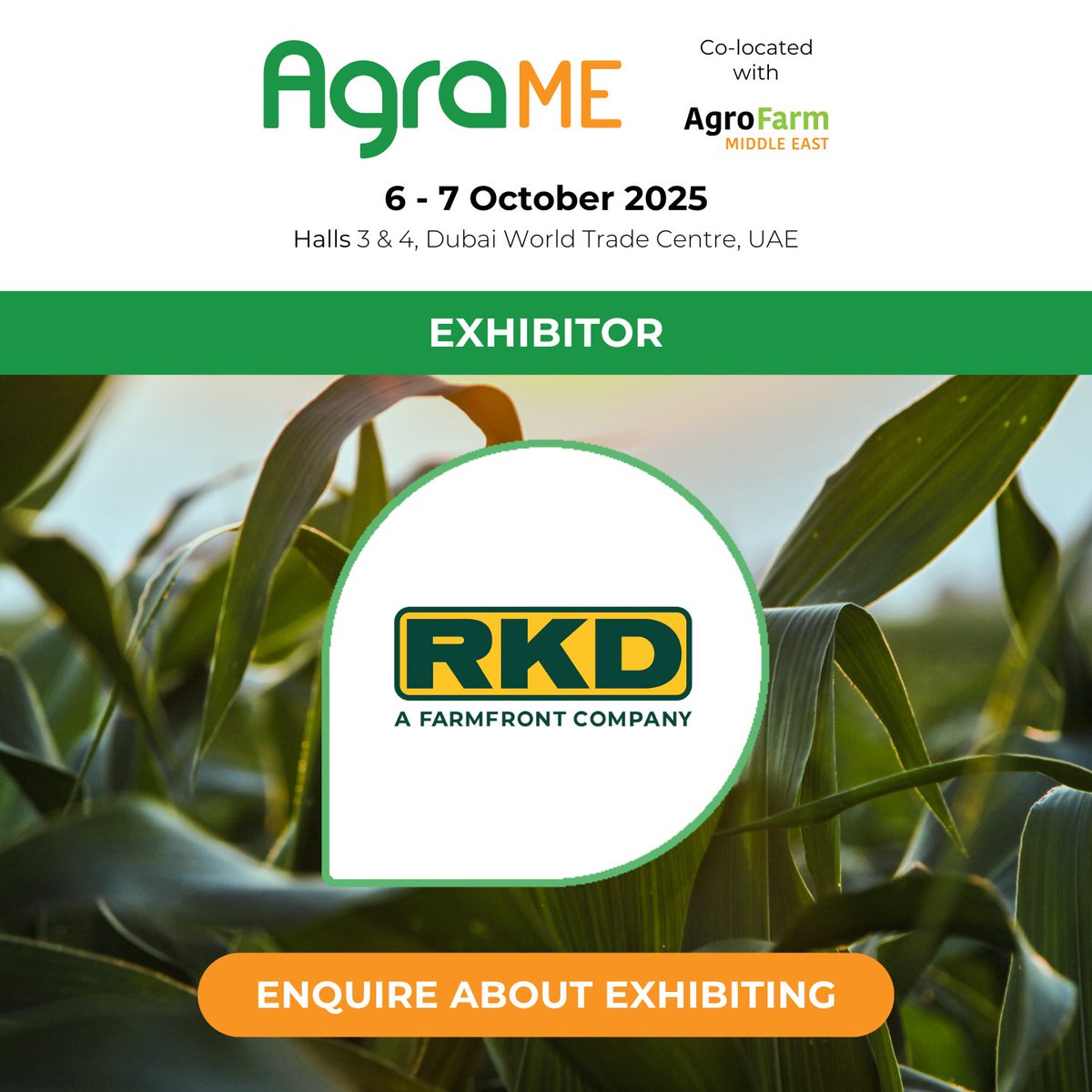 We’re excited to welcome <a href="/AgragexSpain/">AGRAGEX, Agricultural manufactures association</a> to AgraME!

With 50+ years of irrigation expertise💧, they deliver smart, field-tested pivot systems for sustainable farming. Meet them 6-8 October, 2025!

📍 Exhibitor list: shorturl.at/Me6Eg
📩 Book a stand: shorturl.at/r9Kar