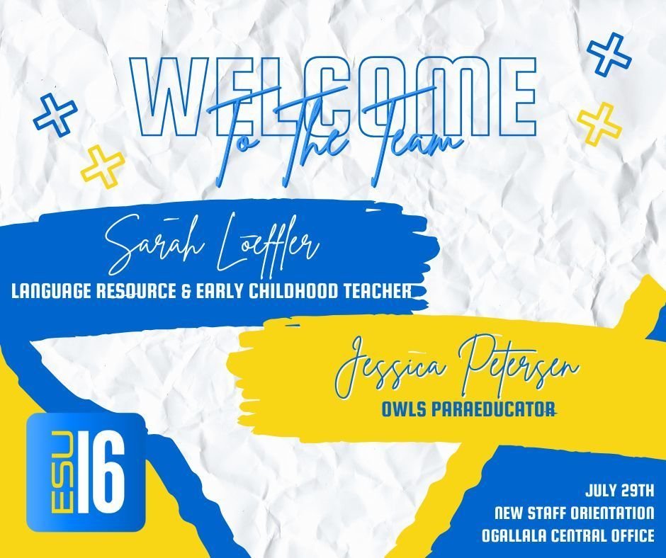 ESU_16's tweet image. Please give a warm welcome to our new employees!   Welcome to our ESU 16 team!