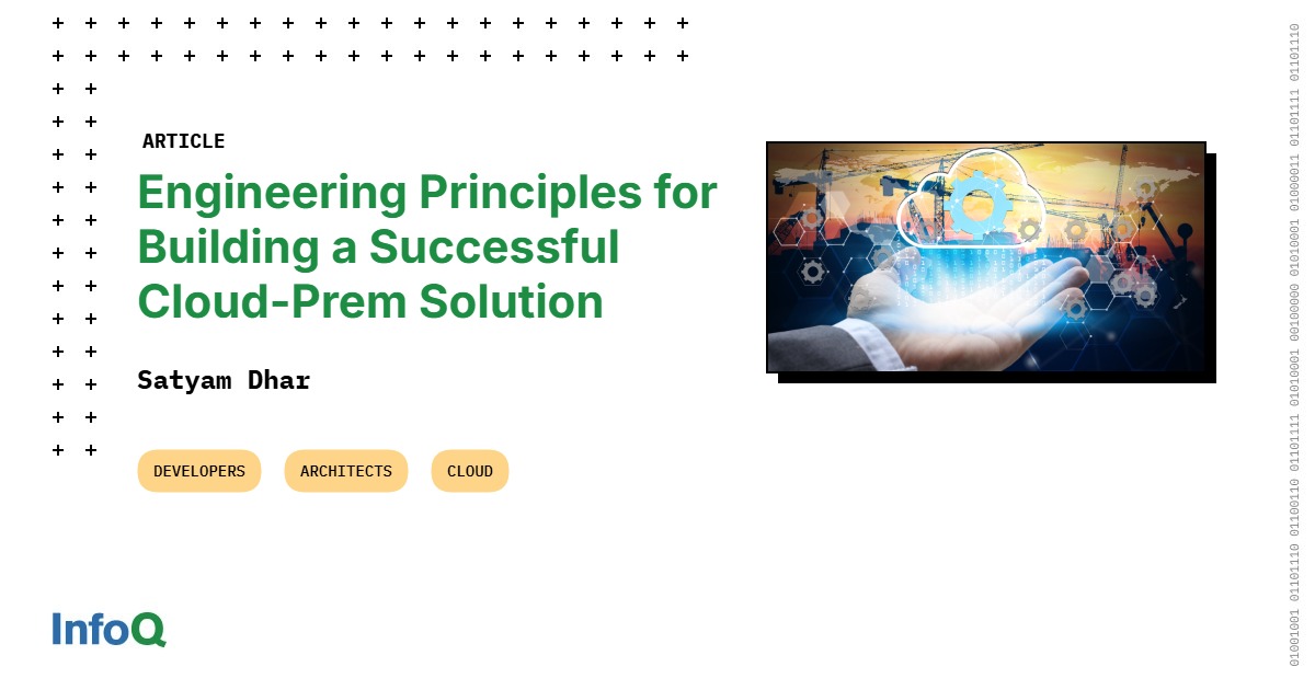 InfoQ's tweet image. Discover how #CloudPrem solutions blend cloud efficiency with on-premise control - addressing data sovereignty, compliance, cost optimization, and customer security.
Dive into the #InfoQ article to learn more: bit.ly/44qemjr
#DataSovereignty #SaaS #CloudEfficiency