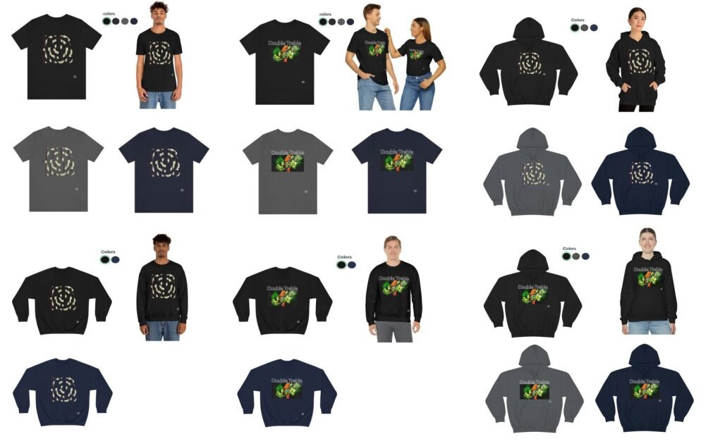 Our official shirts and sweaters have a clean look, comfortable fit, and are made for true fans 👕

Good for the stage, the studio, or just hanging out. You’ll look fresh anywhere 😎

👉 Visit our website to see more and order: doubletreble589.com

#Merch #DoubleTreble #NFT