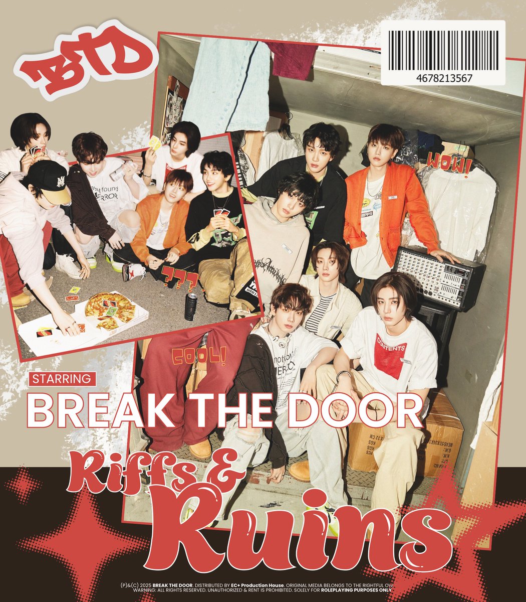 ️️
 ️️
 ️️
𝘉𝙍𝗘𝖠𝙆 𝖳𝘏𝗘 𝖣𝙊𝝤𝖱
1st Single Album
[ 𝗥𝗶𝗳𝗳𝘀 &amp; 𝗥𝘂𝗶𝗻𝘀 ]

#BREAKTHEDOOR
Teaser Photo

Release: 08.08.2025   |   4  P.M.
 ️️
 ️️
 ️️